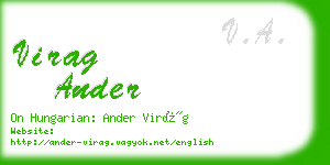 virag ander business card